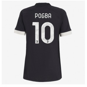 Lacne Ženy Futbalové dres Juventus Paul Pogba #10 2023-24 Krátky Rukáv - Tretina